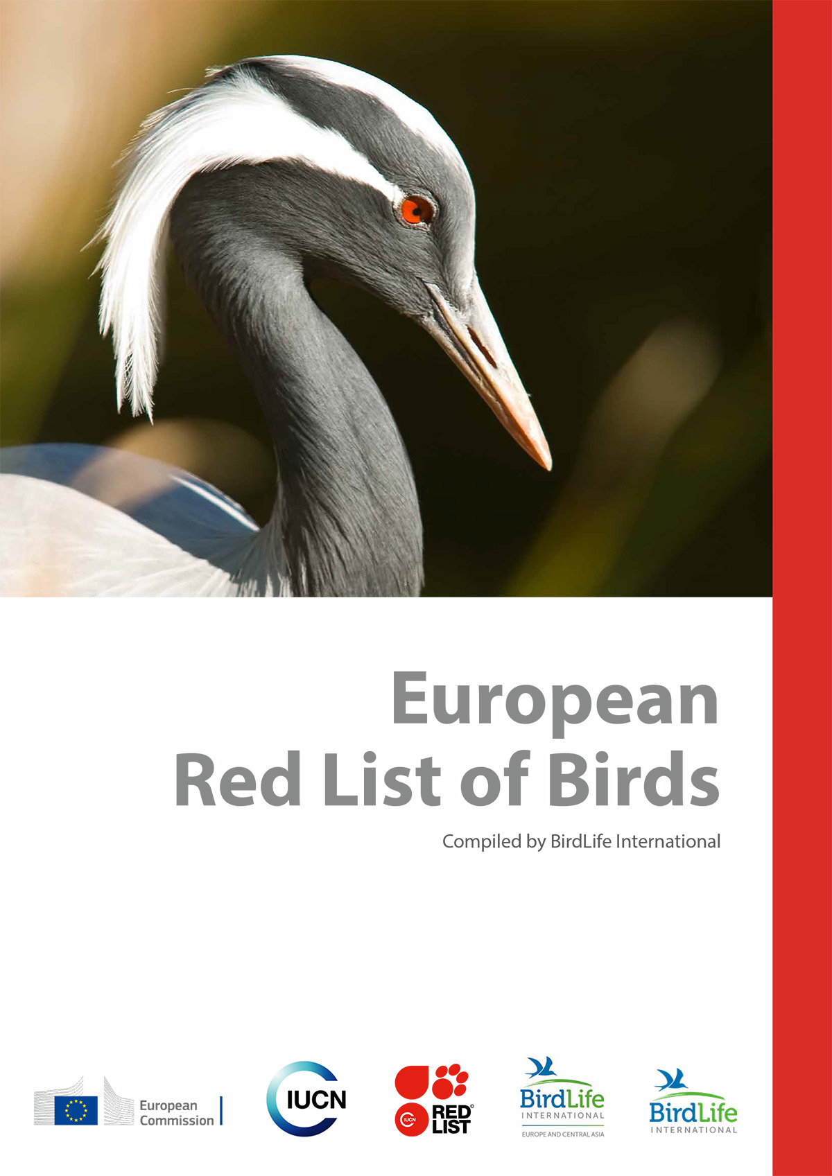 BirdLife European Red List of Birds 2021 COVER